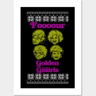 Four Golden Girls Posters and Art